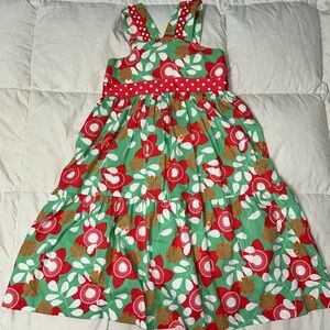 Chez Ami by Patsy Aiken floral dress with ruffled hem sz 8 EUC smoke free home